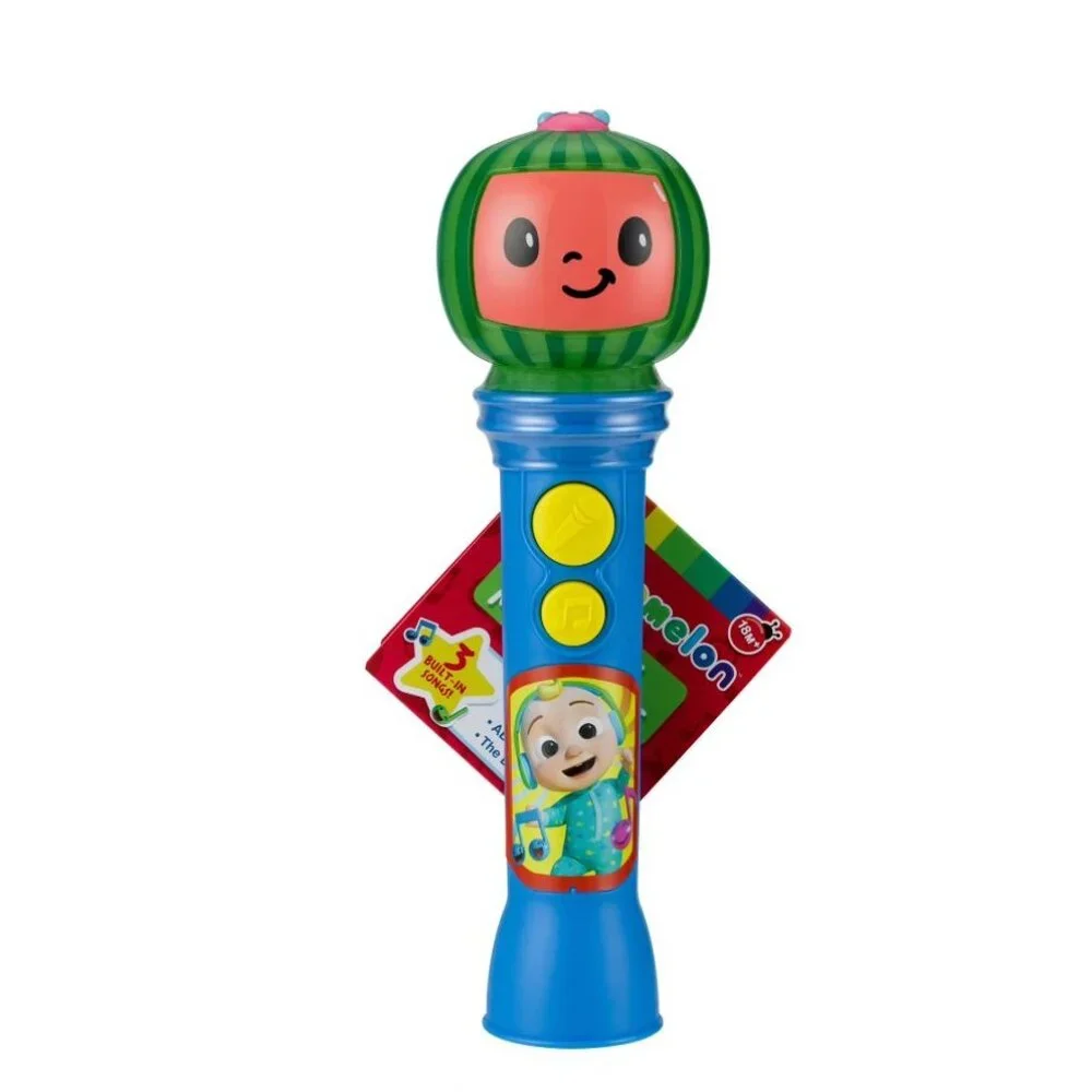 B. Toys Squish and Splash Bath Buddies  & COCOMELON Karaoke Microphone